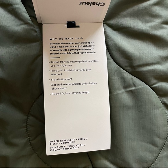 Lululemon Quilted Light Insulation Jacket - Medium Olive - Picture 7 of 11